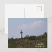 Carte postale du phare de Cape May (Devant / Derrière)