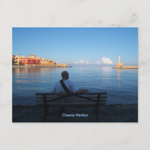 Carte postale du phare de Chania