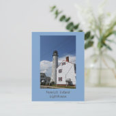 Carte postale du phare de Fenwick Island (Debout devant)