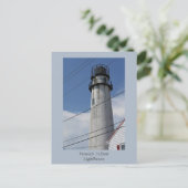 Carte postale du phare de Fenwick Island (Debout devant)