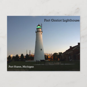Carte postale du phare de Fort Gratiot