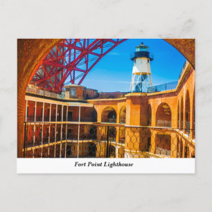 Carte postale du phare de Fort Point