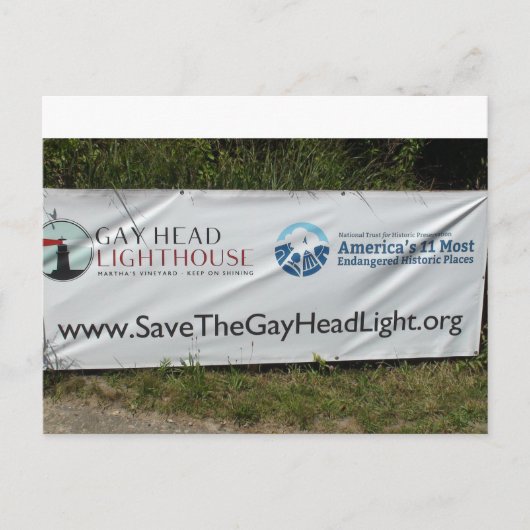 Carte postale du phare de Gayhead (Devant)