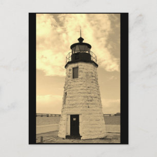 Carte postale du phare de Goat Island Newport, RI