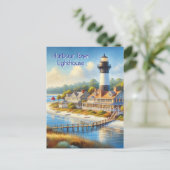 Carte postale du phare de Harbour Town (Debout devant)