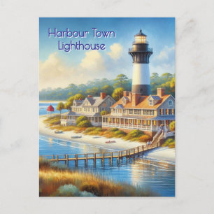 Carte postale du phare de Harbour Town