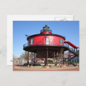 Carte postale du phare de Knoll à sept pieds (Devant / Derrière)