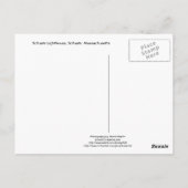 Carte postale du phare de la Nouvelle-Angleterre (Dos)