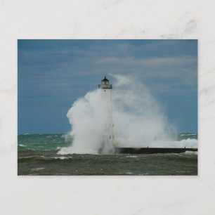 Carte postale du phare de la vague