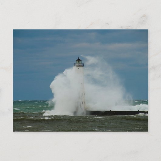 Carte postale du phare de la vague (Devant)