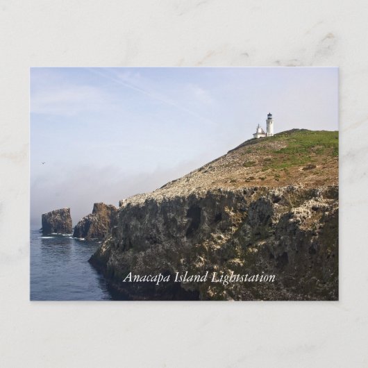 Carte postale du phare de l'île Anacapa (Devant)