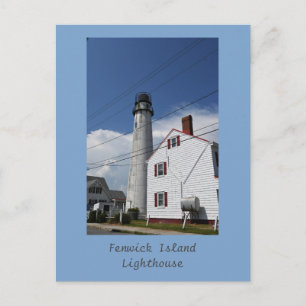 Carte postale du phare de l'île Fenwick