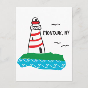 Carte postale du phare de Montauk