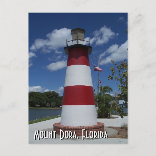 Carte postale du phare de Mount Dora Florida (Devant)