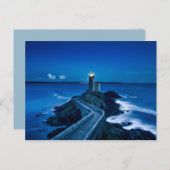 carte postale du phare de nuit (Devant / Derrière)