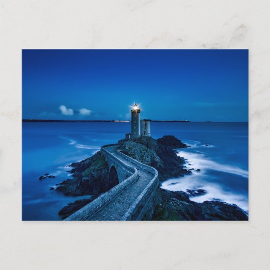 carte postale du phare de nuit (Devant)