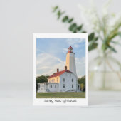 Carte postale du phare de Sandy Hook (Debout devant)