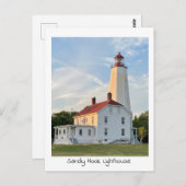 Carte postale du phare de Sandy Hook (Devant / Derrière)