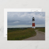 Carte postale du phare de Sankaty (Devant / Derrière)