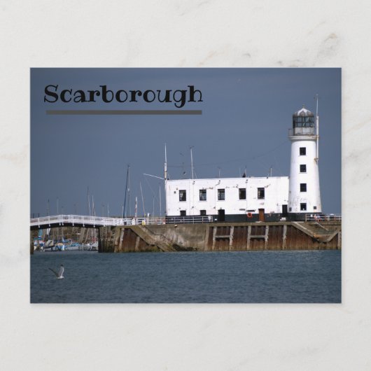Carte postale du phare de Scarborough (Devant)