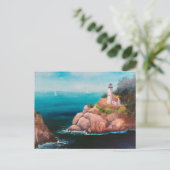 Carte postale du phare de Shining Point (Debout devant)