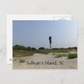 Carte postale du phare de Sullivan's Island (Devant / Derrière)