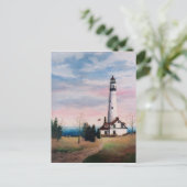 Carte postale du phare de Wind Point (Debout devant)