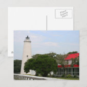 Carte postale du phare d'Ocracoke (Devant / Derrière)