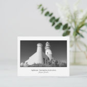 Carte postale du phare du Cap Agulhas (Debout devant)