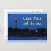 Carte postale du phare du Cap May (Devant / Derrière)
