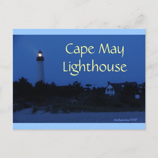 Carte postale du phare du Cap May (Devant)