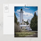 Carte postale du phare du comté de Door (Devant / Derrière)