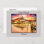 Carte postale du phare du détroit de St Michales H (Devant / Derrière)