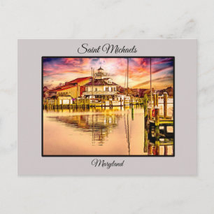 Carte postale du phare du détroit de St Michales H