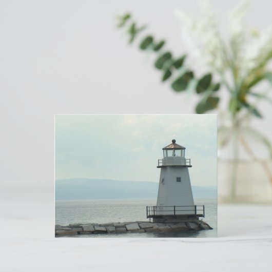 Carte postale du phare du lac Champlain (Debout devant)