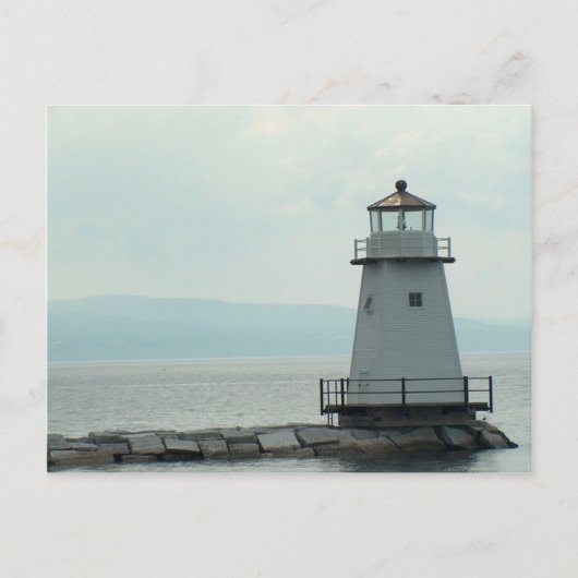 Carte postale du phare du lac Champlain (Devant)