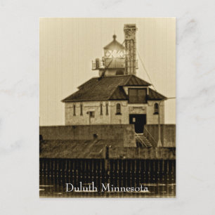 Carte postale du phare du Minnesota vintage