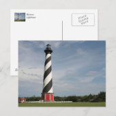 Carte postale du phare Hatteras (Devant / Derrière)