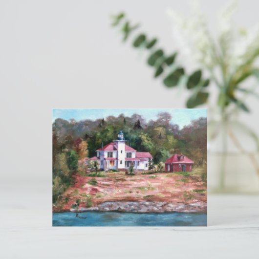 Carte postale du phare Raspberry (Debout devant)