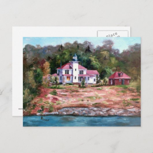 Carte postale du phare Raspberry (Devant / Derrière)