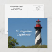 Carte postale du phare St Augustrine (Devant / Derrière)
