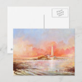 Carte postale du phare St Marys (Devant / Derrière)