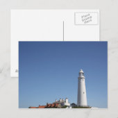 Carte postale du phare St. Mary's (Devant / Derrière)