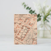 Carte postale du plan de l'Université de Yale (Debout devant)