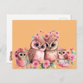 Carte postale du plus mignon hibou (Devant / Derrière)