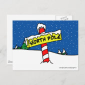 Carte postale du pôle Nord (Devant / Derrière)