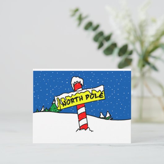 Carte postale du pôle Nord (Debout devant)