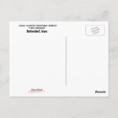 Carte postale du pont commémoratif de l'Iowa-Illin (Dos)