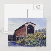 Carte postale du pont couvert (Devant / Derrière)