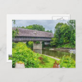 Carte postale du pont couvert de Frankenmuth (Devant / Derrière)